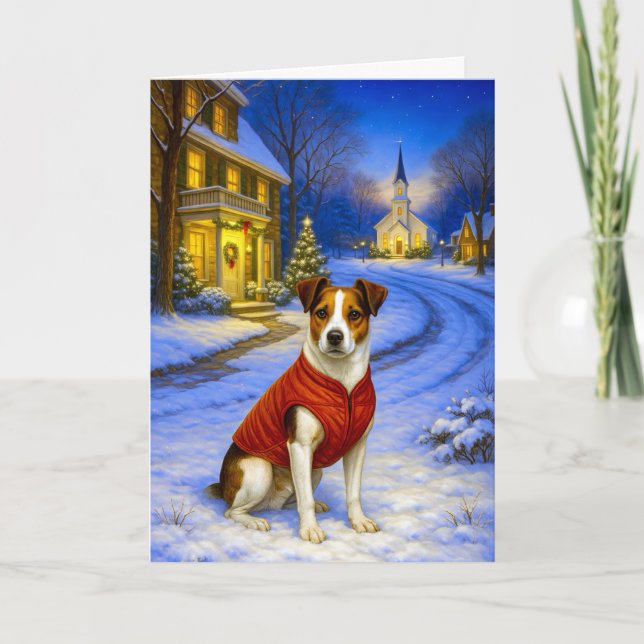 Danish-Swedish Farm Dog Holiday Card Helgkort (Framsida)