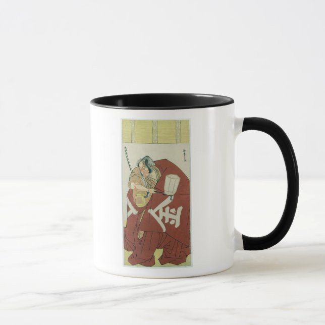 Danjuro i rollen av Sakatano Kintoki Mugg (Höger)