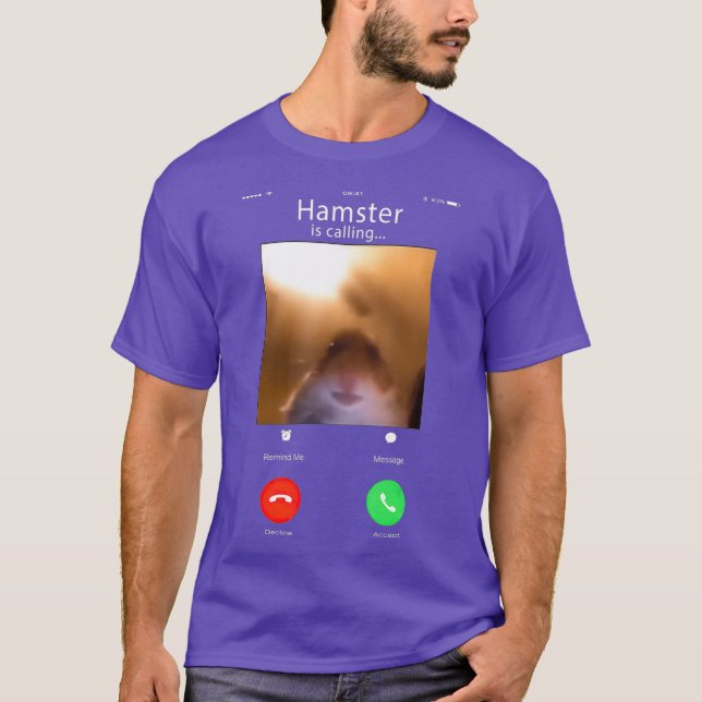 dank membranhamster som startar kamerahamster fram t shirt (Framsida)