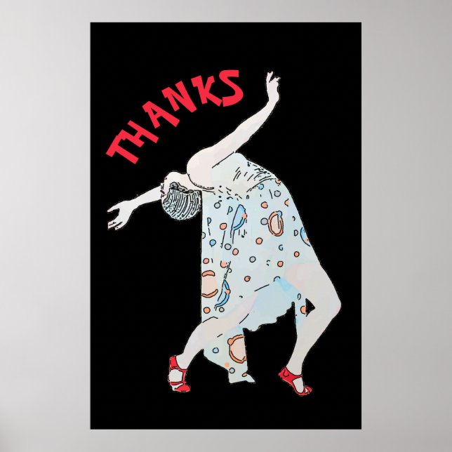 Danka, redigera text, TACK, Poster (Framsidan)