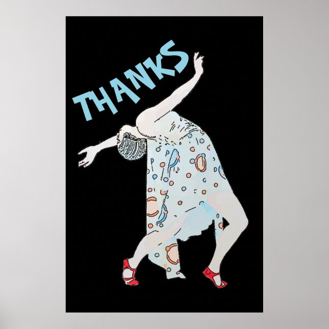 Danka, redigera text, TACK, Poster (Framsidan)