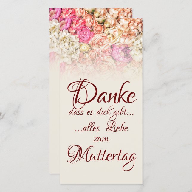 Danke, dass es dich gibt - Muttertag (Fram/baksida)