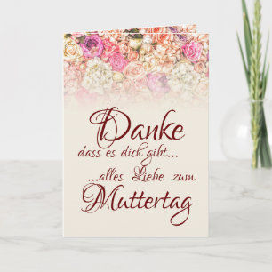Danke, dass es dich gibt - Muttertag Kort
