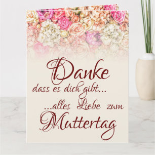 Danke, dass es dich gibt - Muttertag Kort