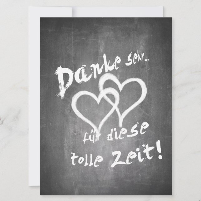 Danke für diese tolle Zeit auf einer Kreidetafel (Framsida)