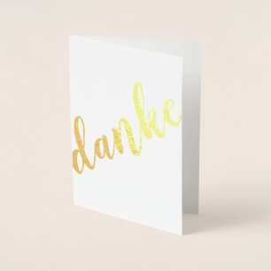 Danke German Tack Brushstroke Oversized Tilt Folierat Kort