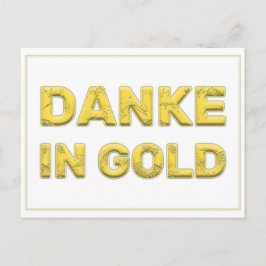 Danke in Gold! Vykort