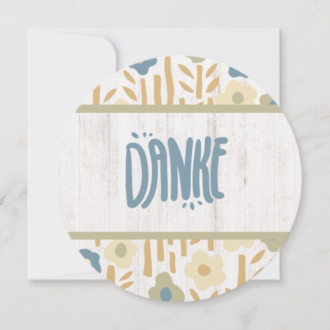 "Danke" - kort med stort tack (Framsida)