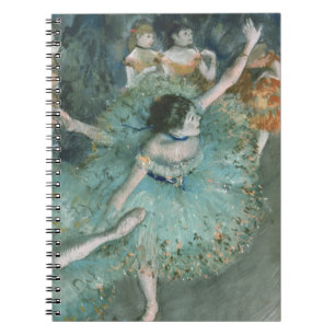 Danker (dansare in Grönt) Edgar Degas Anteckningsbok