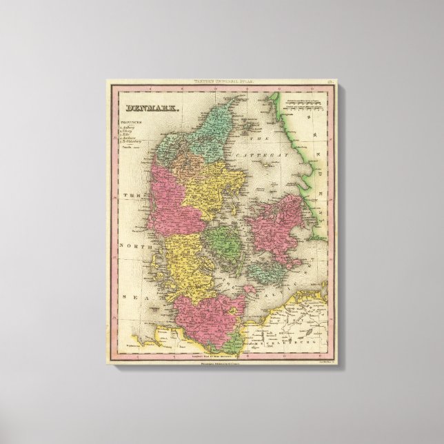 Danmark 10 canvastryck (Framsida)