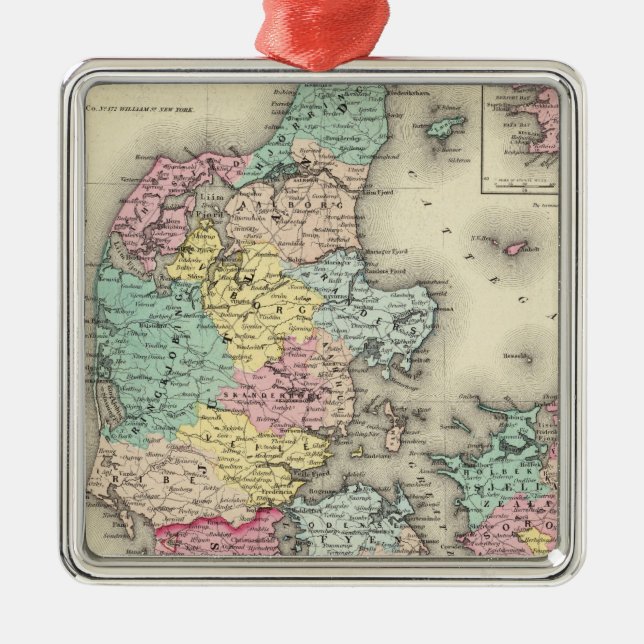 Danmark 11 julgransprydnad metall (Framsidan)