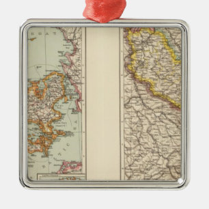 Danmark Alsace Lorraine, Palatinate Julgransprydnad Metall