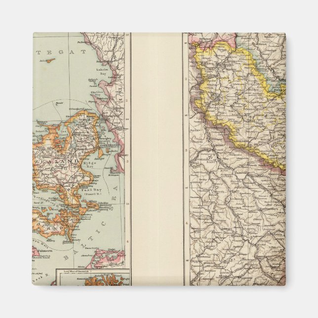 Danmark, Alsace Lorraine, Palatinate Magnet (Framsidan)