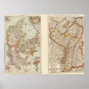 Danmark Alsace Lorraine, Palatinate Poster