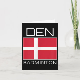 Danmark Badminton Team Dansk Idrottsman Den Flagga Kort