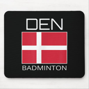 Danmark Badminton Team Dansk Idrottsman Den Flagga Musmatta