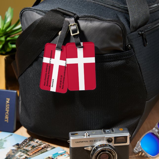 Danmark Bagagebricka (Fram & Baksida)