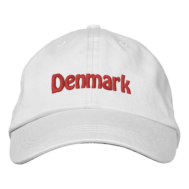 Danmark Broderad Keps (Framsida)