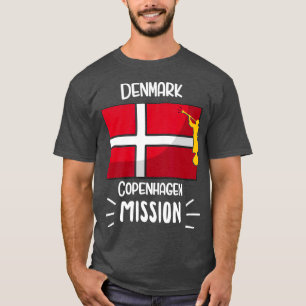 Danmark Copenhagen Mormon LDS Uppdrag missionär T Shirt