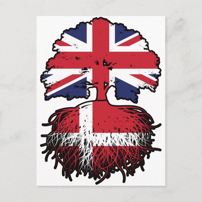Danmark Danmark Danmark Storbritannien Storbritann Vykort (Framsida)