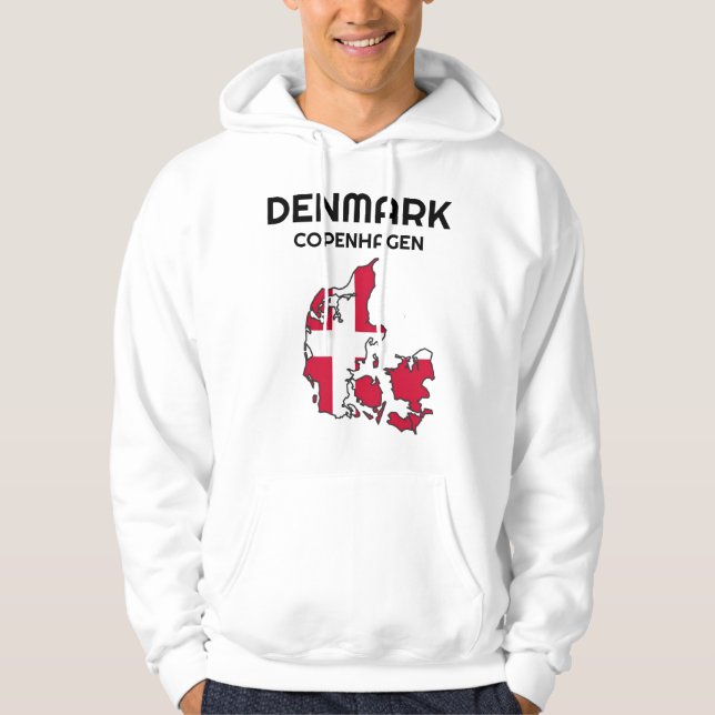 Danmark, Danmark, land, Danmark, flagga, Danmark Hoodie (Framsida)