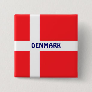 DANMARK: Danmarks flagga Knapp