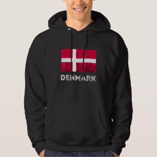 Danmark Dannebrog Danish Flagga Dansk Roots Danish Hoodie