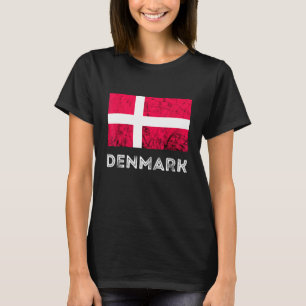 Danmark Dannebrog Danish Flagga Dansk Roots Danish T Shirt