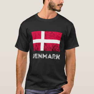 Danmark Dannebrog Danish Flagga Dansk Roots Danish T Shirt