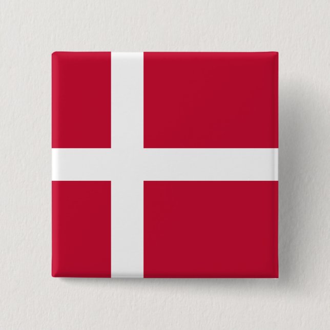 Danmark (danska) Flagga Knapp (Framsida)