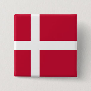 Danmark (danska) Flagga Knapp
