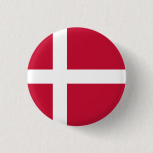 Danmark (danska) Flagga Knapp