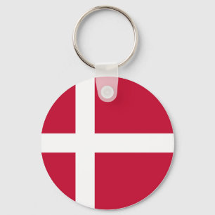 Danmark (danska) Flagga Nyckelring
