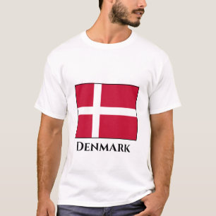 Danmark (danska) Flagga T Shirt