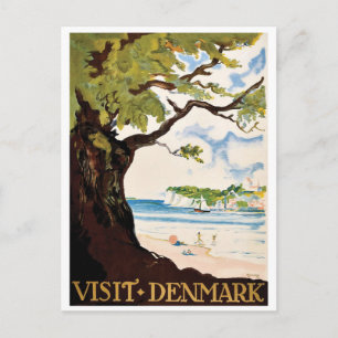Danmark, Ek vid stranden Vykort