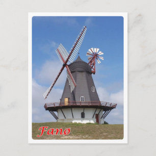 Danmark - Fanø - fyr - Vykort