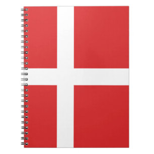 Danmark flagga anteckningsbok