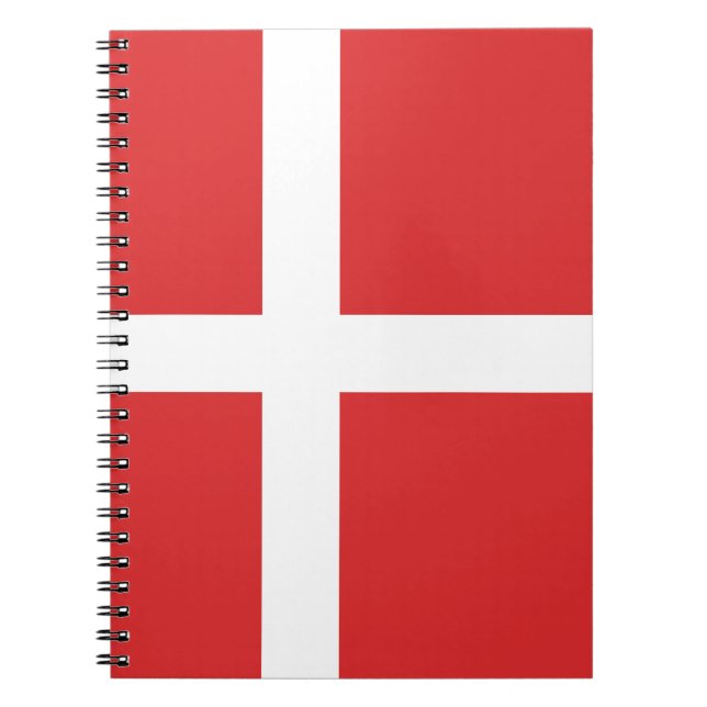 Danmark flagga anteckningsbok (Framsidan)