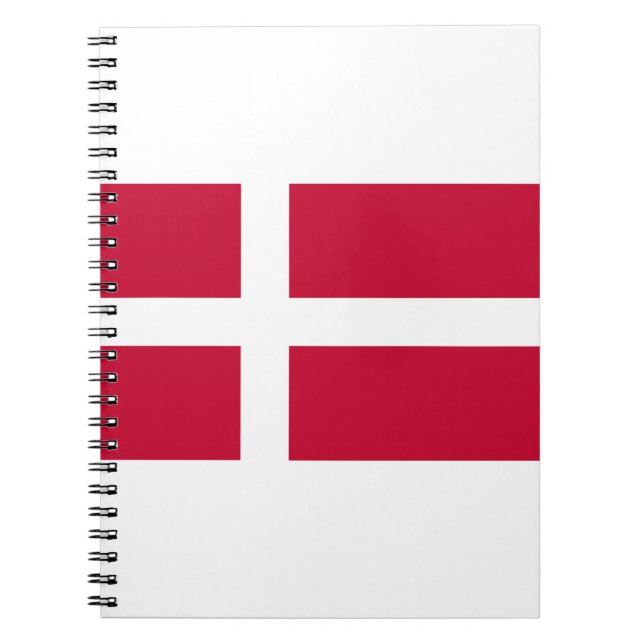 Danmark Flagga Anteckningsbok (Framsidan)