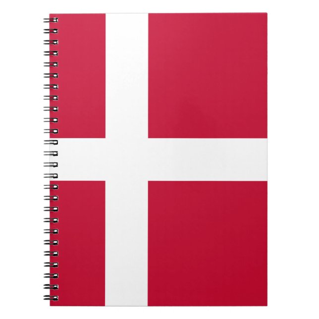 Danmark Flagga Anteckningsbok (Framsidan)