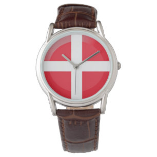 Danmark flagga armbandsur