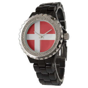 Danmark flagga armbandsur