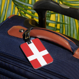 Danmark flagga bagagebricka