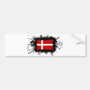 Danmark flagga bildekal