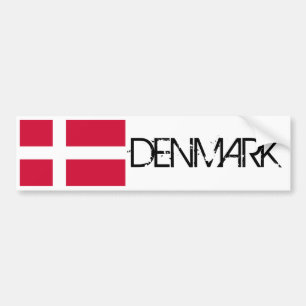 Danmark flagga bildekal