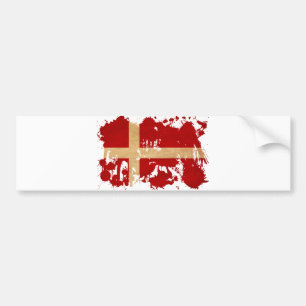 Danmark flagga bildekal