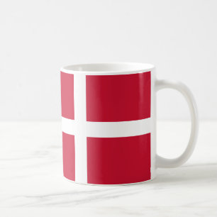 Danmark Flagga Ceramic Mugg