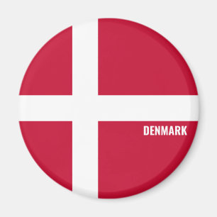 Danmark Flagga Charming Patriotic Magnet