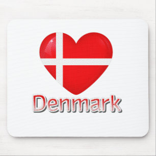 Danmark Flagga Cutout Musmatta