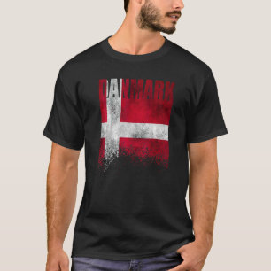 Danmark Flagga Dansk Flagga Scandinavian Viking T Shirt